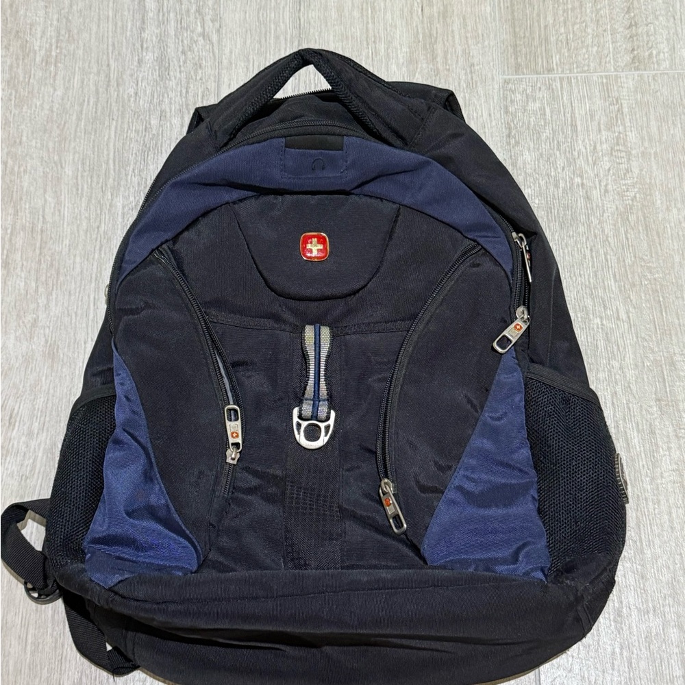 Swiss Black and Blue Backpack